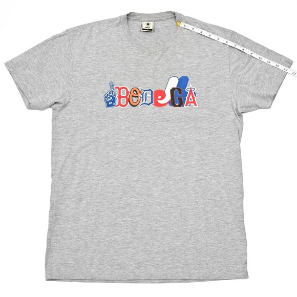 Bodega BDGA Men's MLB T-Shirt Tee Gray Large Red Sox Orioles Giants Angels Logo - Picture 5 of 8
